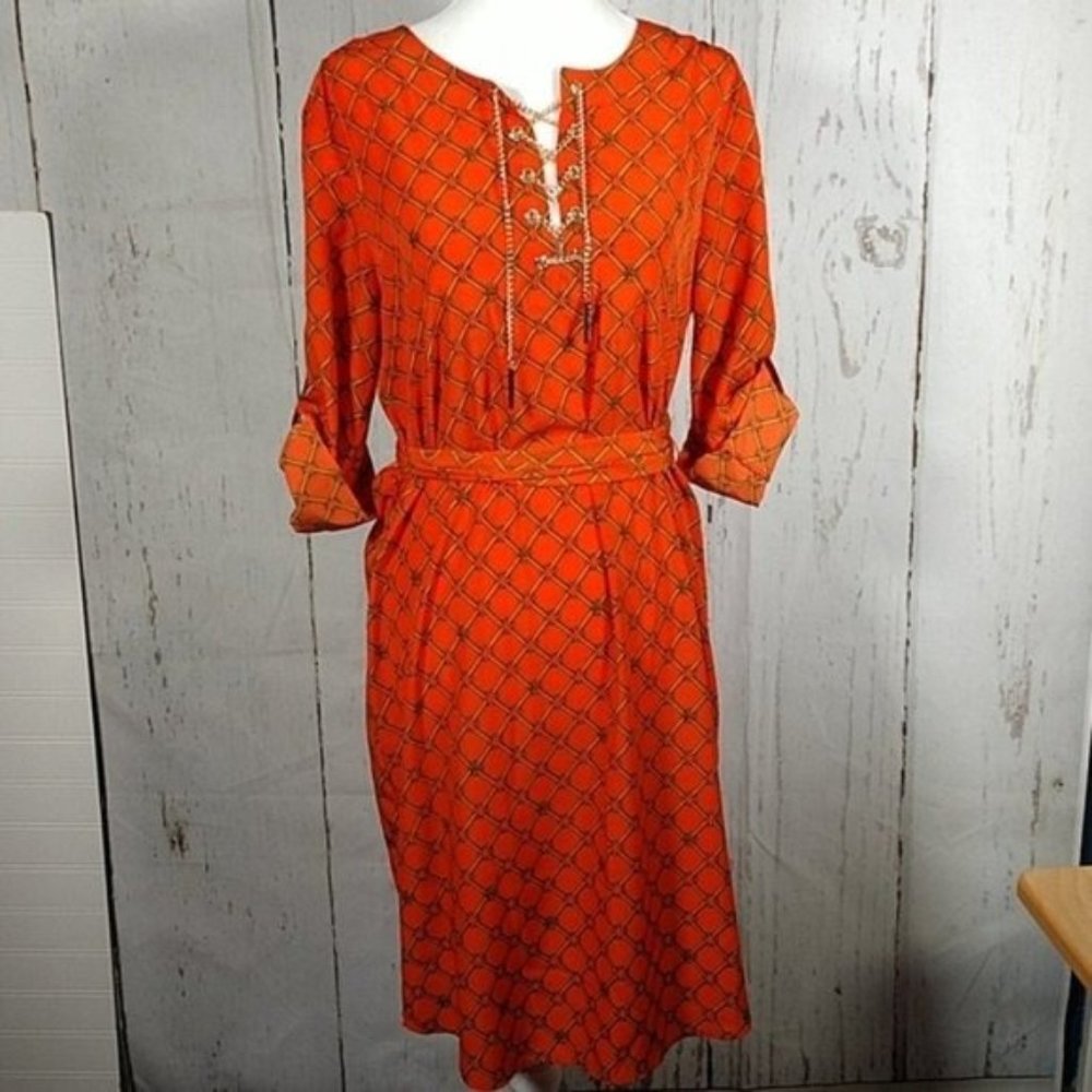 NWT! Michael Kors Mandarin Printed Dress